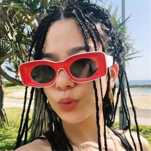 Solglasögon 2023 Square Hip Hop Women Fashion Funny Sun Glasses unisex unik oval godisfärgglasögon GAFAS UV400