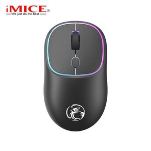 DUAL -läge Gamer Mouse Type C Wireless Mouse uppladdningsbar Office Mouse USB Mute Compatible 4 Keys Gaming Mice