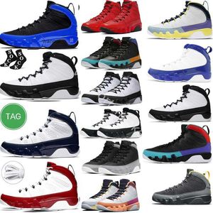 2024 Chile Red Jumpman 9 9s Basketballschuhe Space Jam Particle Grey Black Dark Gum Gym Red Charcoal University Pearl UNC City Of Flight Racer