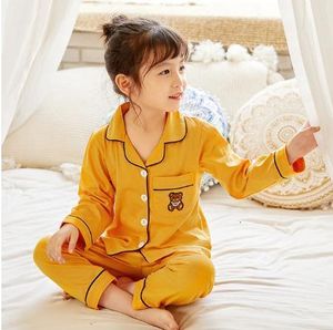 Pijamas meninos meninas pijamas pijamas pijamas de pijamas de bebê conjuntos macios e confortáveis ​​outono infantil roupas de noite de roupas de dormir roupas de algodão 230310