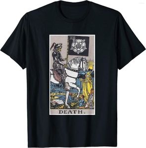 Vintage Tarot Card 13 Death Gift Men's O-Neck Cotton homage t shirts - Casual Short Sleeve Tee for Couples