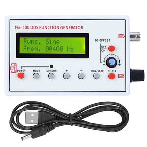 FG-100 1Hz - 500KHz DDS Function Signal Generator Frequency Counter Signal Source Module Sine Square Triangle Sawtooth Waveform