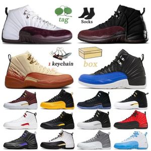 12S A MA Maniere Basketball Shoes 12 Black Taix Hyper Royal Playoffs Twist Dark Concord Game de gripe inversa Free Blue Sneakers Trainer with Box