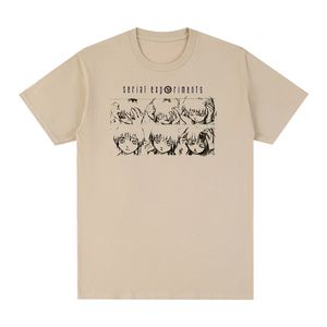 Experimentos em série para homens tshirts à tsshirt harajuku streetwear mangá algodão masculina camiseta camiseta feminina tops 230310