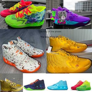 2023Lamelo Shoes Mens Lamelo Ball MB 01 Basketskor Galaxy Purple Red Green Gold Beige White Multi Color Queen Buzz City Melo SneakersLamelo Shoes