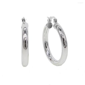 Hoop Earrings 30mm Gold Silver Color Circle Big Round Wives Gifts For Women Jewelry 2023 Christmas