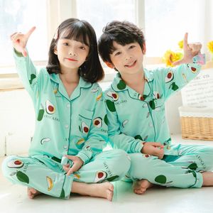 Pajamas Baby Girls Pajamas Boys Spring Autumn Long Sleeve Night Suits Kids Animal Pyjama Set Children's Sleepwear Teenage Casual Clothes 230310