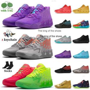 2023lamelo Shoes Wholesale 2022ファッションラメロボールバスケットボールシューズMB.01メンズトレーナークイーンシティロックリッジレッドブラストリックとモーティベラメロシューズ