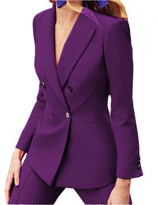 Ternos femininos Blazers Moda 2 Peças Definir ternos de negócios Tuxedos de casamento Festa de lapela de lapela única coletes femininos femininos Blazerpants 230310