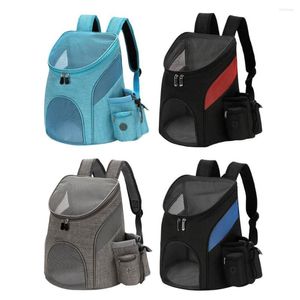 Capas de assento de carro de cachorro Nylon Mesh Pet Transporter Bag ao ar livre Backpack de gato respirável portátil para viagens de caminhada