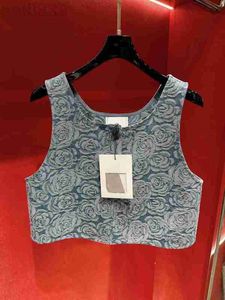 Women's Jackets Designer Milan Runway 2023 New Spring Summer Scoop Neck Sleeveless Coats Brand Same Style Tops JD97