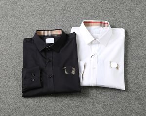 2023 Luksusowy projektant Business Casual Shirt Długie rękawy Paski dekoracyjne towarzyskie męskie koszulka moda Rozmiar 223g