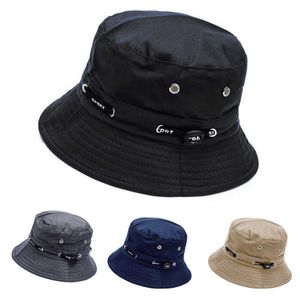 HBP Bucket Unisex Hats Solid Color Foldable Panama Fisherman Women Men Wide Brim Protection Sun Hat P230311