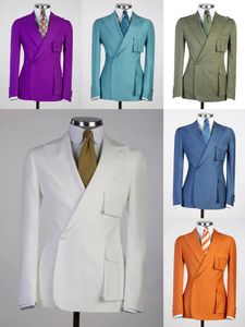 Men 1 Piece Set Formal Slim Fit Tuxedo Prom Suit Male Groom Wedding Blazers Solid Color Jacket