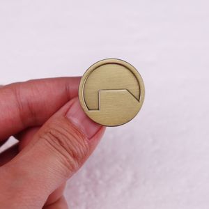 Game Half-Life Black Mesa research corporation logo enamel pin vintage badge jewelry