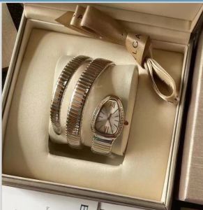 Popularny damski zegarek kwarcowy moda 32mm złoty zegarek ze stali nierdzewnej płyta wodoodporna osobowość dziewczyna wąż diamentowy moissanite szkielet zegarki