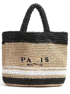 2023 Spring and Summer New Woven Bag Evening Bags Fashion Crochet Portable Large Capacity Photo Holiday Shopping Straw Braided Bag