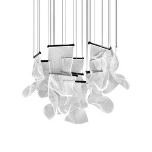 Chandeliers Duplex Staircase LED Pendant Lights High Quality Acrylic Shade Nordic Modern Fashion El Lobby Villa Art Deco Lighting Fixture