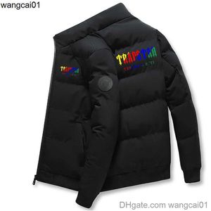 Wangcai01 남성 자켓 Trapstar London Oversized Sweatshirt 남성 겨울 Kding Jacket 따뜻한 Streetwear Thicken Down Jacket 캐주얼 조끼 스웨터 1117H22
