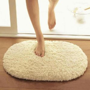 Toilet Seat Covers Soft Water Absorption Bath Mats Floor Doorway Rug Thick Carpets Non-slip Bathroom Memory Foam Ellipse