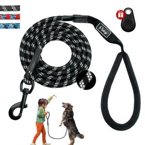 Dog Collars & Leashes 6ft Nylon Pet Leash Reflective Long Rope Lead Belt For Small Large Dogs Gift GPS Tracker Accessories1