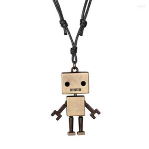 Pendant Necklaces Brand Leather Men Pendants Punk Vintage Adjustable Black Brown Rope Chain Male Jewelry Mens Jewellery Elle22