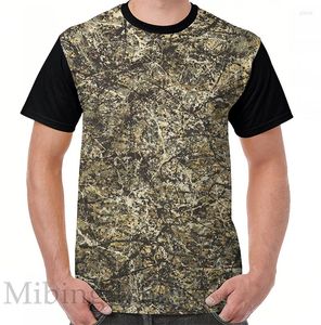 Herren-T-Shirts, lustiger Aufdruck, Männer-Shirt, Damen-Oberteile, T-Shirt, Jackson Pollock. One Number 31 Grafik-T-Shirt, O-Ausschnitt, kurze Ärmel, lässige T-Shirts