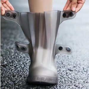 Accessori per parti di scarpe Copertura verde alta da donna Galosce durevoli Stivali da acqua Protezione antipioggia Coperture impermeabili riutilizzabili con bottoni 230311