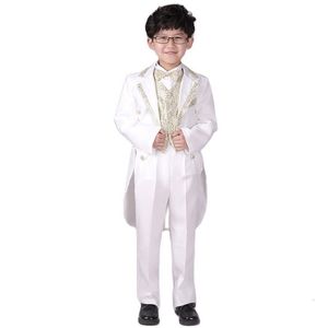Suits Arrival Boys' Formal Clothes Set BowtieVestShirtsTailcoatPants Children Blazers Suits Child Tuxedo Suit Wholesale 230310