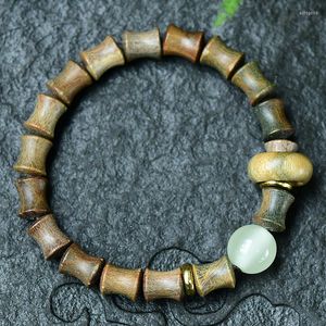 Strand Vintage Wooden Beads Bracelets elásticos para homens homens naturais pedras preciosas Chakra ioga ioga Acessórios de jóias de moda
