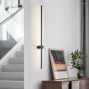 Wall Lamps MDWELL Minimalism Modern Led Lights For Bedroom Bedside Living Room Decoration Gold/black Sconce Fixtures