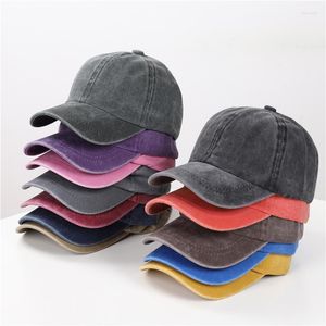 Ball Caps 2023 Vintage Washed Cotton Baseball Cap Parent Kids Sun Hats For Boy Girl Spring Summer Snapback Baby Hat