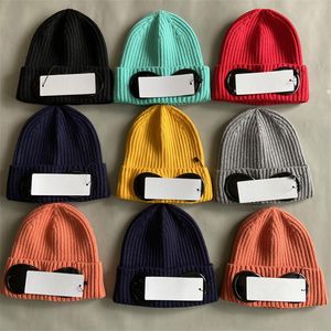 Pamuk Goggle Beanie Hat Rüzgar Geçirmez Kapak Şeritli Örgü Dış Mekan Sıcak Beanies Adam Kadın Gözlükleri Şapkalar Sert Giyim