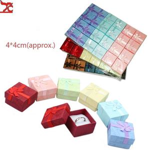 Ювелирные коробки 122436pcs Кольцевая коробка для хранения серьги Серьера Подарочная коробка Высококачественная бумажная украшения для упаковки контейнер.