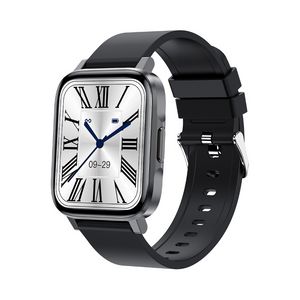 Yezhou2 Bluetooth Smart Watch com botão de pressão arterial real Rastreador de fitness de 1,7 polegadas HD IP68 Bateria de longa duração à prova d'água IP68 Bateria de vida útil