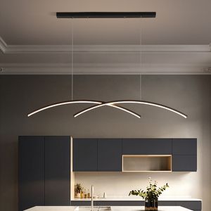 Moderne LED-Tisch-Esszimmer-Pendelleuchten, dimmbar, für Küche, Bar, Kronleuchter, minimalistische Heimdekoration, Beleuchtung, Lüster, Leuchten