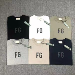 Camisetas para hombres de alta calidad Diseñador de la tripulación Camiseta de manga corta Fashion 3m Dazzle reflectante FG Alphabet estampado Camisetas sueltas para mujeres S-5XL