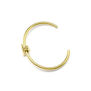 Bangle Titanium Steel Women Fashion Simple 3 Color Twist Knot Bangles For Girls Anniversary Party Jewelry Gift Bangle