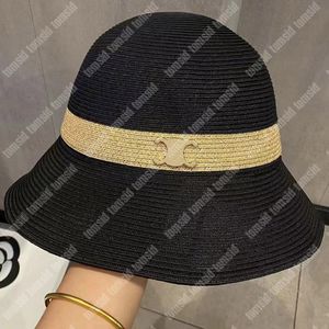 Luksusowi projektanci kapelusze typu Bucket trawa moda damska kapelusze z szerokim rondem dla mężczyzny wakacje ochrona przed słońcem plaża słomiany kapelusz typu Bucket