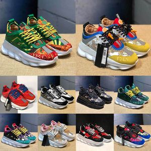 Designer Italy Casual Shoes Reflective Sneakers Mens Women Sneaker Chain Shoe Multi-Color Suede Floral Leaopard Triple Black Spotted Arrows Plaid Purple Trainers