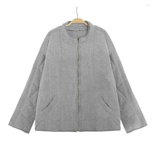 Women's Jackets Soft Chic Dispel Cold Cardigan Lady Coat Loose Autumn Stand Collar For Outdoor