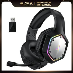 2,4-GHz-Funkkopfhörer E1000 WT 7.1 Surround Wired Gaming Headset Gamer mit ENC-Mikrofon, geringe Latenz für PC/PS4/PS5/Xbox