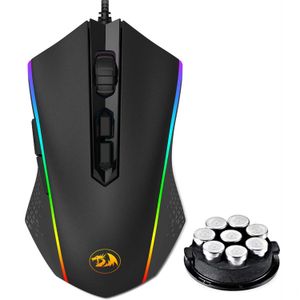 n M710 Gaming-Maus Hochpräzise programmierbare RGB-Hintergrundbeleuchtungsmodi Tuning-Gewichte 10000 DPI für PC-Laptop-Maus-Gamer