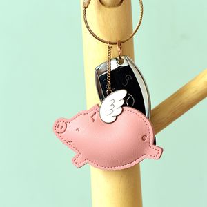 Kluczowe pierścienie nowe skórzane dinozaur dinozaur słonia jednorożca niedźwiedź brelok do klucza samochodu Keyring Key -Holder Girls Charm Bag para