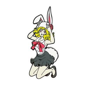 Pins Broschen One Piece Bunny Sexy Girl Brosche Niedliche Filme Spiele Harte Emaille Sammeln Metall Cartoon Rucksack Hut Tasche Kragen Revers Dro Dhvts