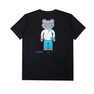 Mens T Shirt Designer For Men Womens Shirts Fashion Tshirt Reflective Doll Bear Mönster med bokstäver Casual Summer Short Sleeve Man Tee Woman Clothing Sequined