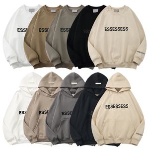 Designer-Essentail-Hoodie für Damen, Sweatshirts, Pullover, Streetwear, Essen-Hoodie, übergroße Kleidung, Oberteile, Damen-Kapuzenpullover, reflektierender Buchstabendruck, Größe S-XL