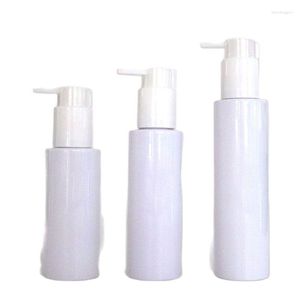 Bottiglie di stoccaggio 100/120/150ml Detergente viso Presse Pompa Bottiglia PET Bianco Shampoo Mousse Dispenser di sapone Essenza Lozione riutilizzabile