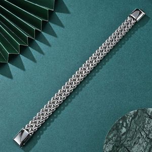 Bracelets Personalized trend Hip hop titanium bracelet Men's simple stainless steel jewelry