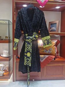 Herren Womens Home Roben Schalkragen Baumwolle weiche flauschige Niederlassung Designer Marken Luxus Vintage Bademant